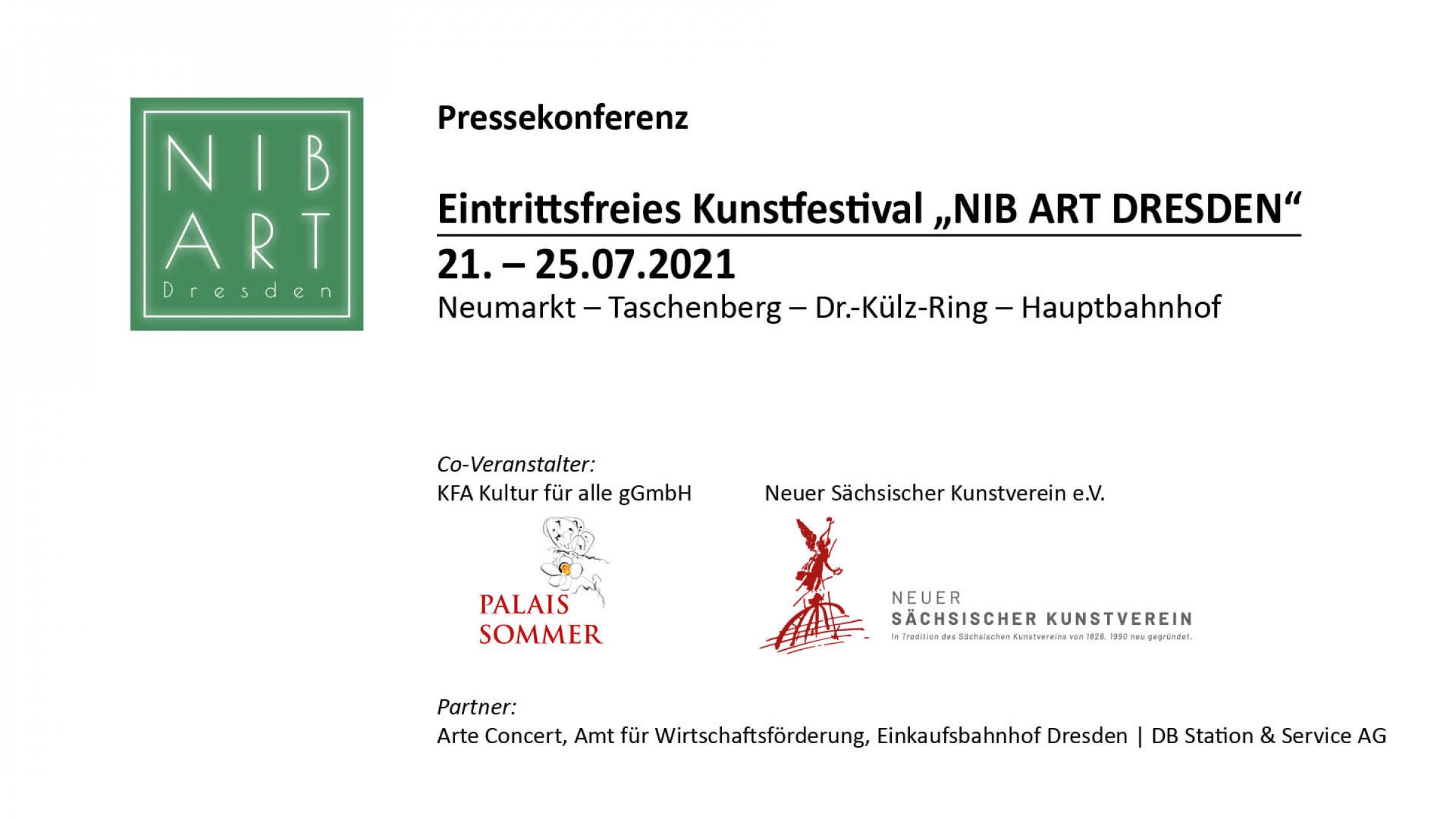 NIB ART - Dresdens neues eintrittsfreies Kunstfestival (Pressemitteilung)