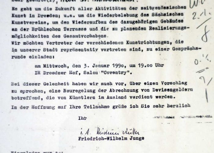 Schreiben von Junge an Zimmermann